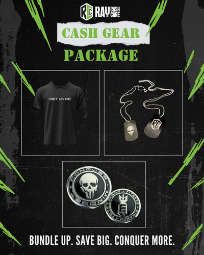 Deployment Pack – All-In Bundle – ("I BET ON Me" Shirt/Coin/Dog Tag)