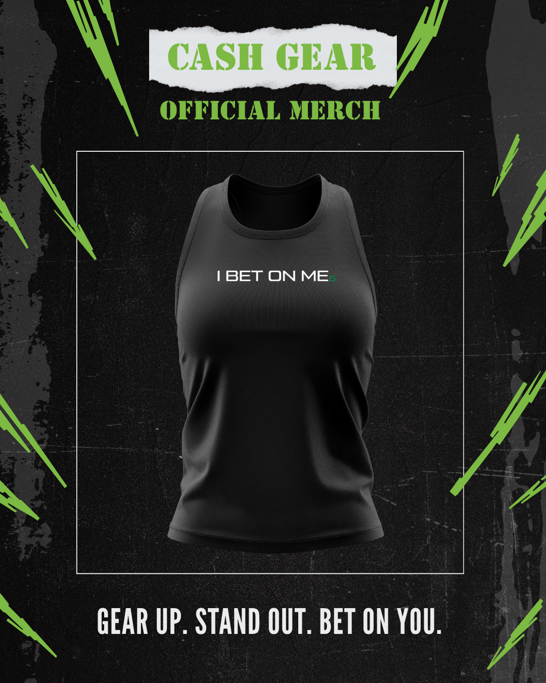 “I BET ON ME” Women's Tank – Black
