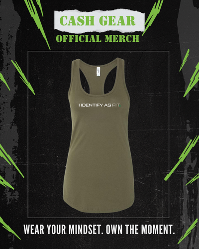 “I Identify as FIT” Women's Tank – Green