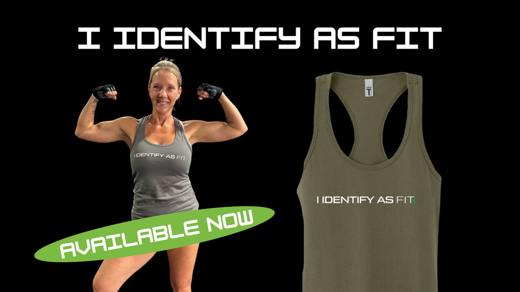 “I Identify as FIT” Women's Tank – Green