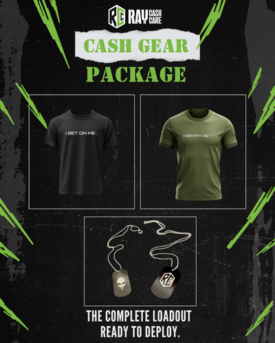 Cash Gear Loadout – Ready to Deploy (Both Shirts and Dog Tag)