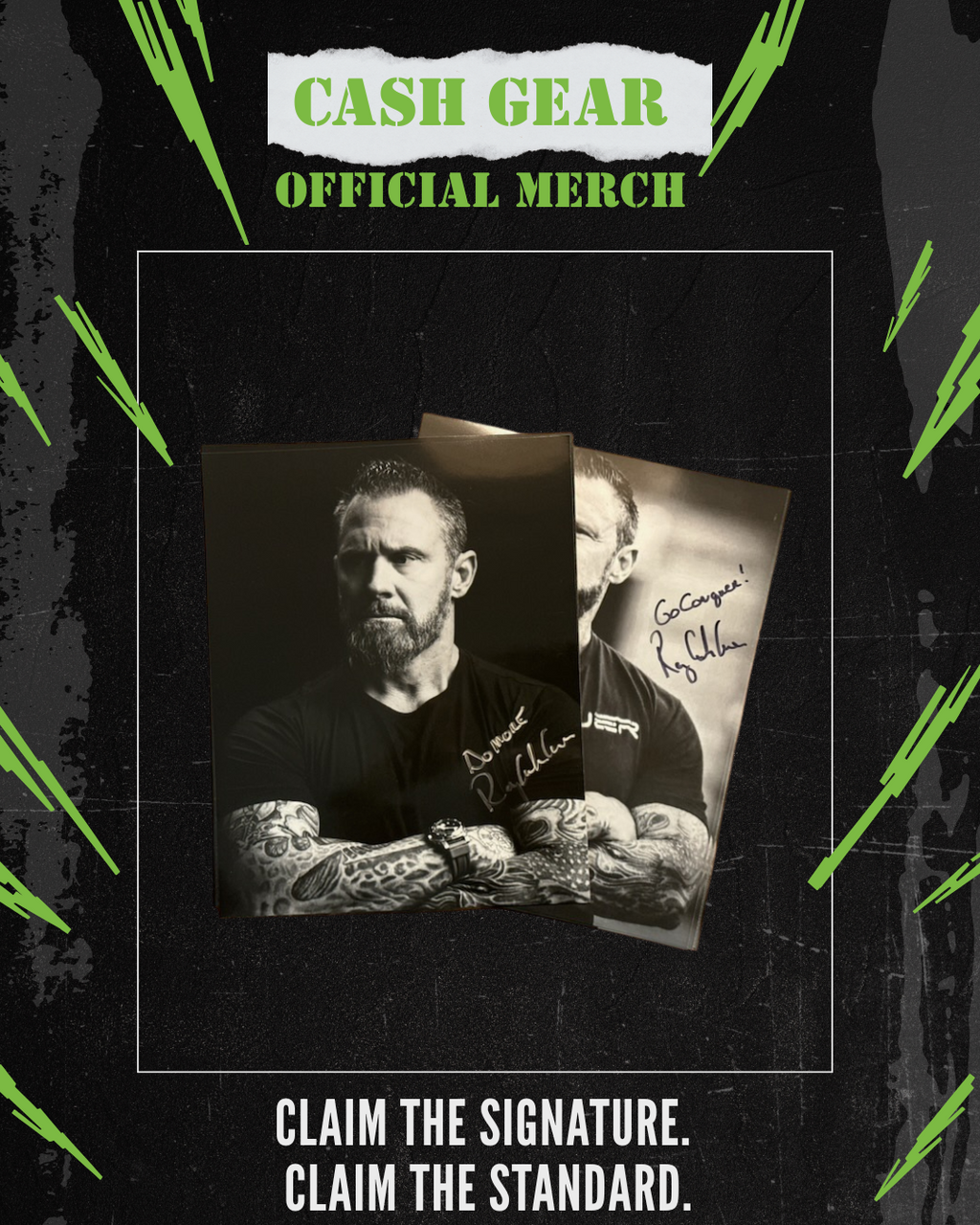 Ray “Cash” Care – Autographed 8x10 Photo (Limited Edition)