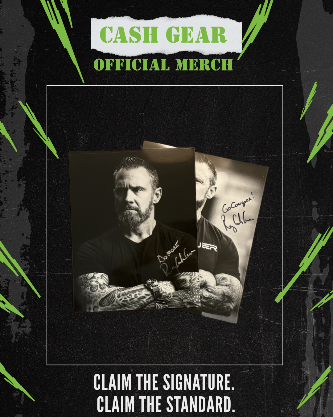 Ray “Cash” Care – Autographed 8x10 Photo (Limited Edition)